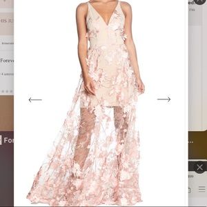 Dress The Population - Sidney Dress Blush (medium) NEW never worn